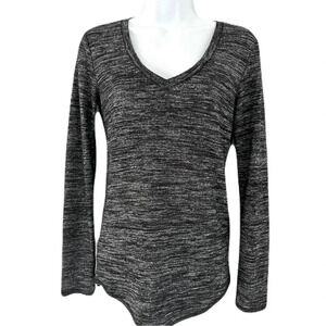 Philosophy/ Sweater/ Marbled white  & grey knit/ Long sleeved/ Size US S